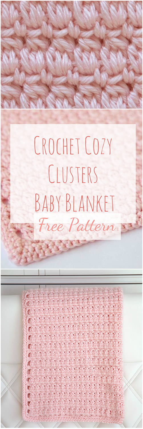 Crochet Cozy Clusters - Easy Stitch Tutorial With Free Pattern