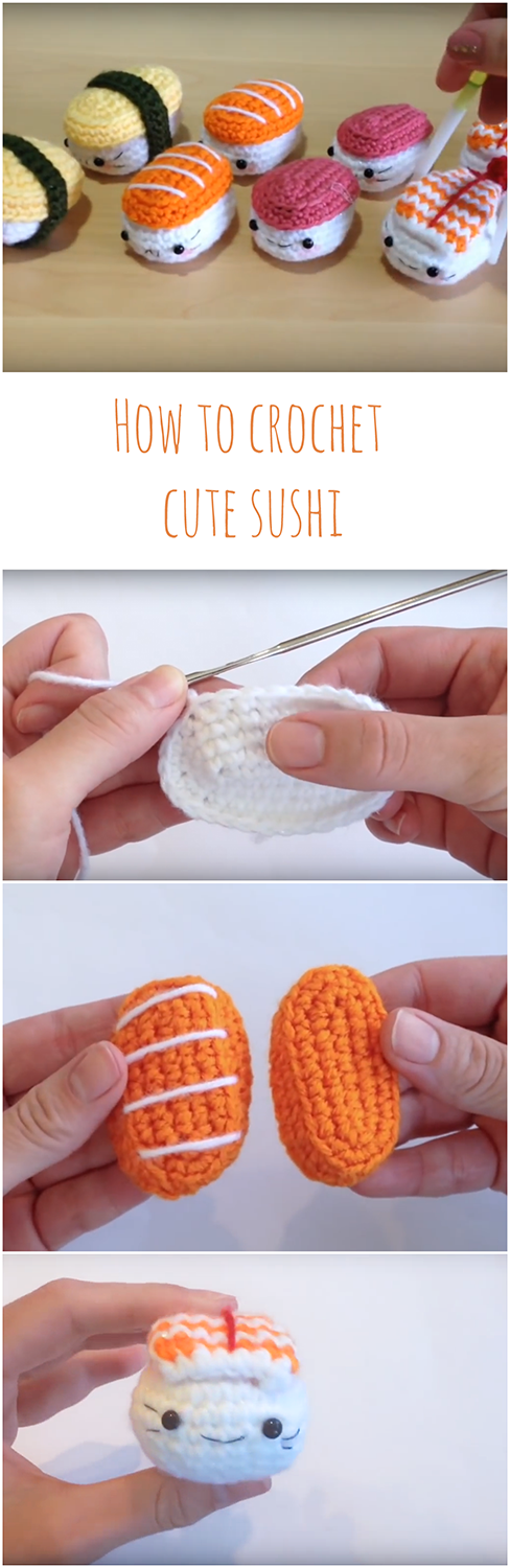 Cute sushi crochet
