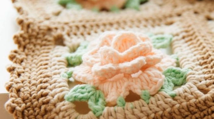 Rose blanket pattern tutorial