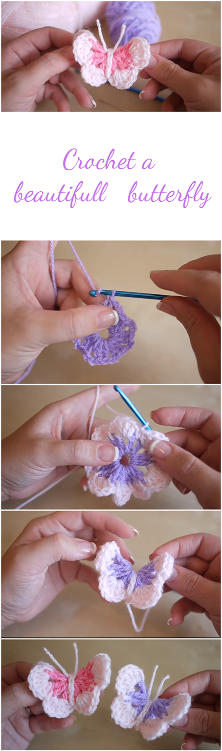 beautiful butterfly crochet