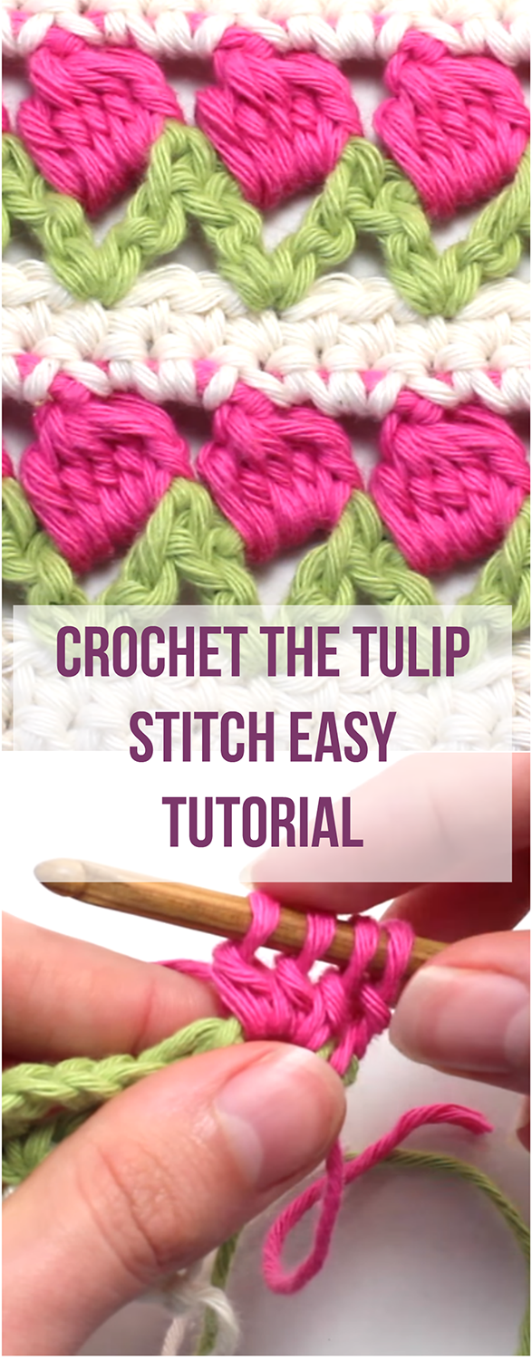 Crochet The Tulip Stitch Easy Tutorial3