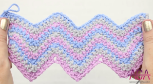 Crochet Simple Chevron Baby Blanket Tutorial