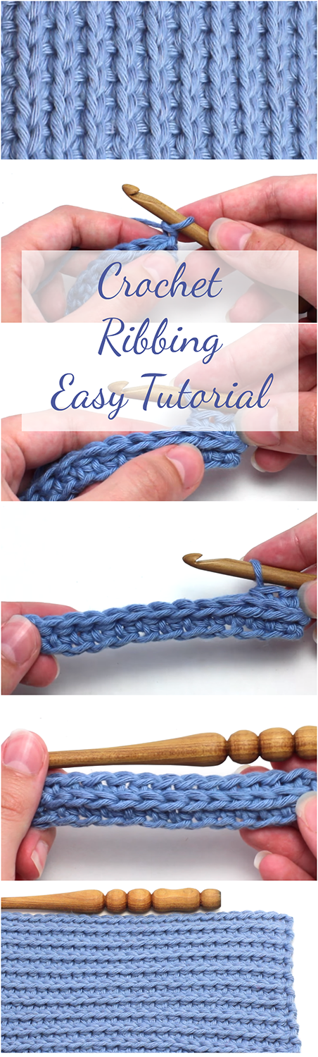 Crochet Ribbing Easy Tutorial