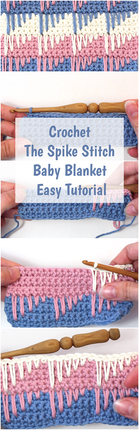 Crochet The Spike Stitch Easy Tutorial
