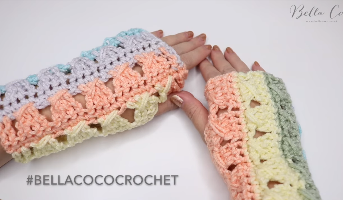 Crochet Wrist Warmers - Bella Coco Crochet