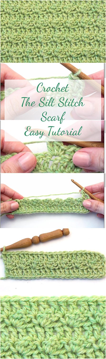 Crochet The Silt Stitch Scarf Easy Tutorial