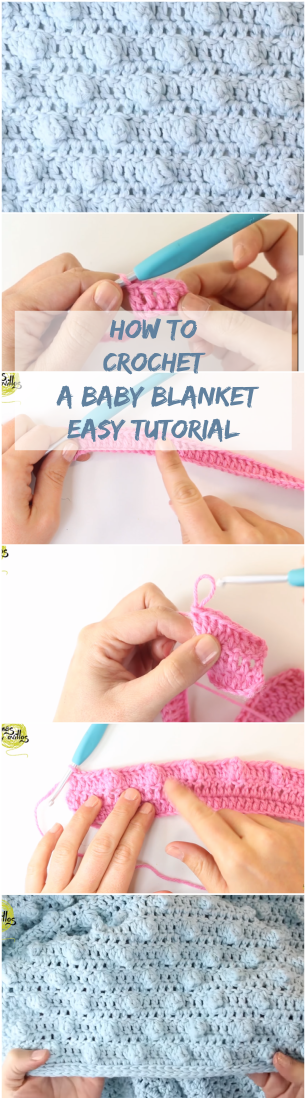 How To Crochet A Baby Blanket Easy Tutorial