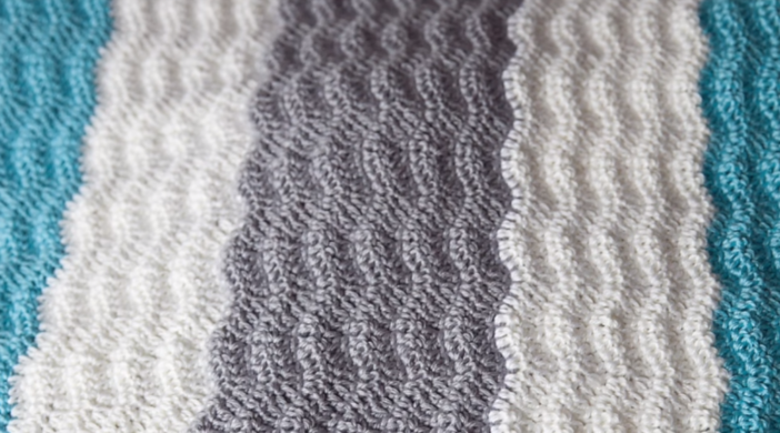 How To Crochet Wavy Chevron Stitch Baby Blanket Tutorial
