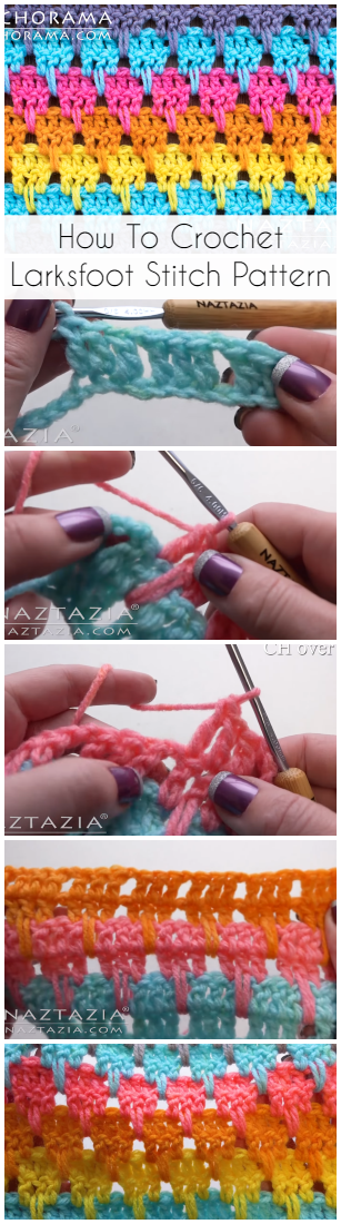 How To Crochet Larksfoot Stitch Pattern