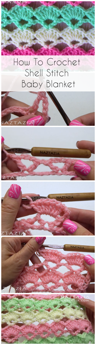 How To Crochet Shell Stitch Baby Blanket