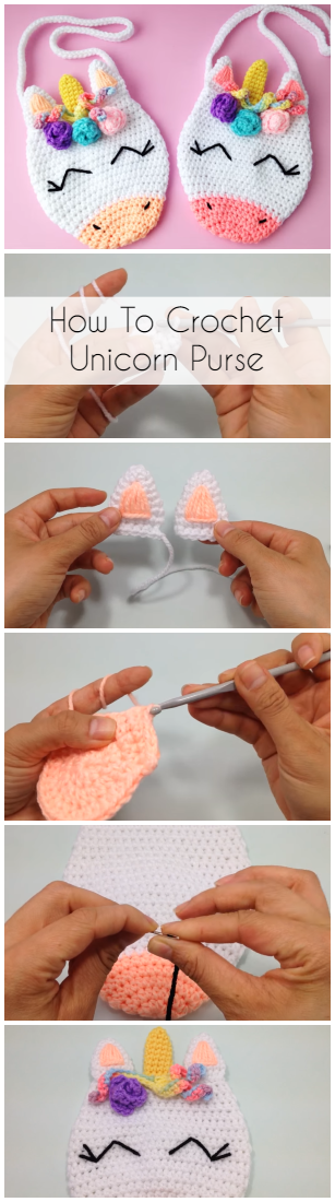 How To Crochet Unicorn Purse