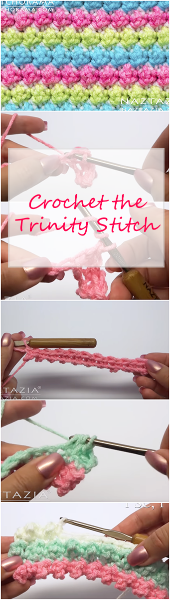 How to Crochet the Trinity Stitch - Blackberry & Bramble - Easy Tutorial