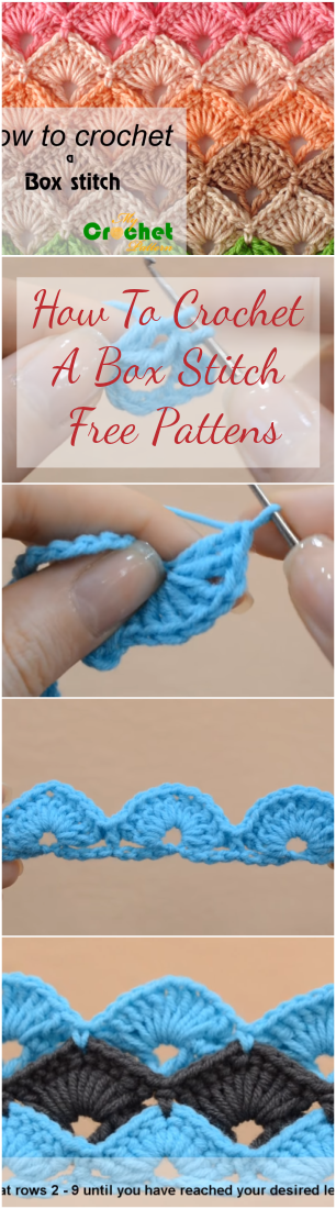 How To Crochet A Box Stitch + Free Pattern | Easy Tutorial