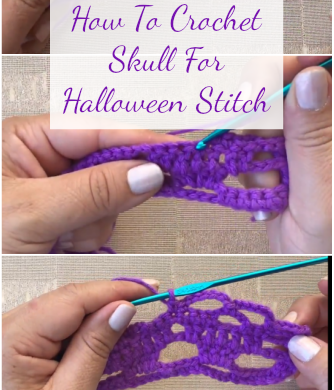 How To Crochet Skull for Halloween Stitch