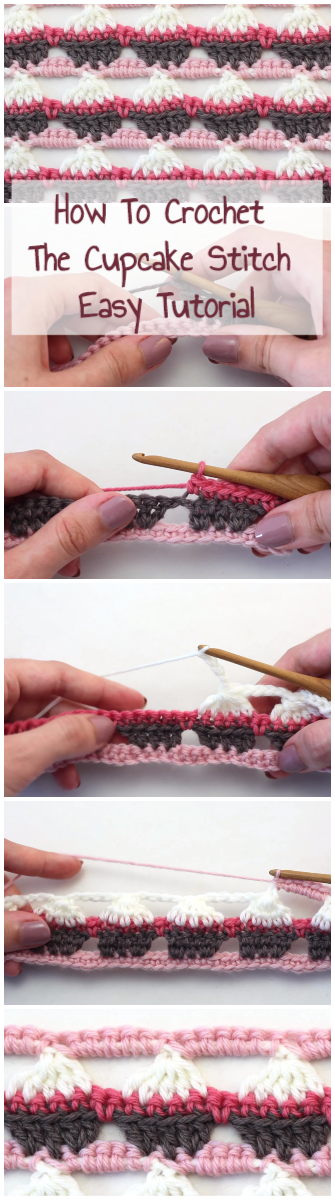 How To Crochet The Cupcake Stitch Easy Tutorial