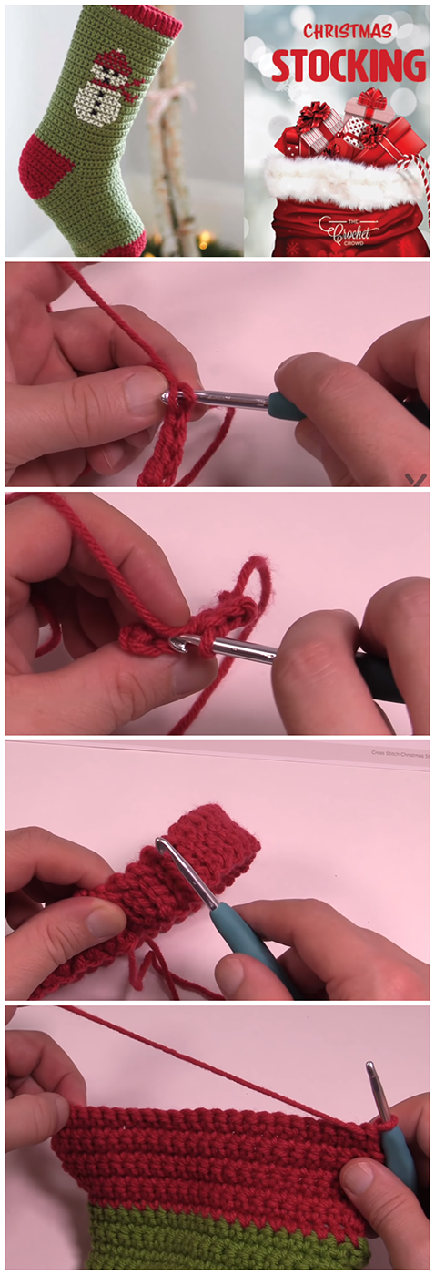 Crochet Christmas Stocking - Free Pattern